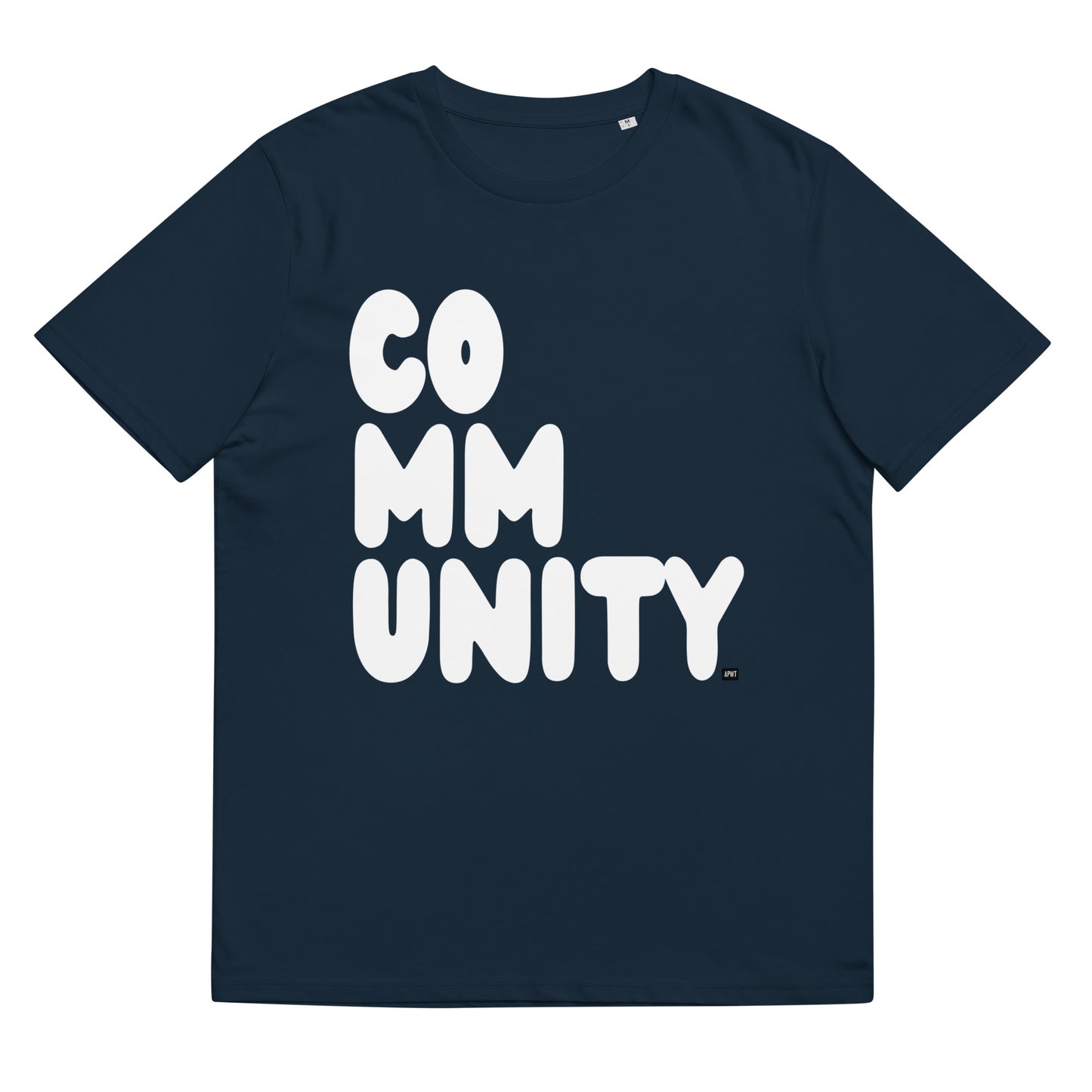 Community in Blue and White Premium Unisex T-Shirt - The APWT Gift Shop