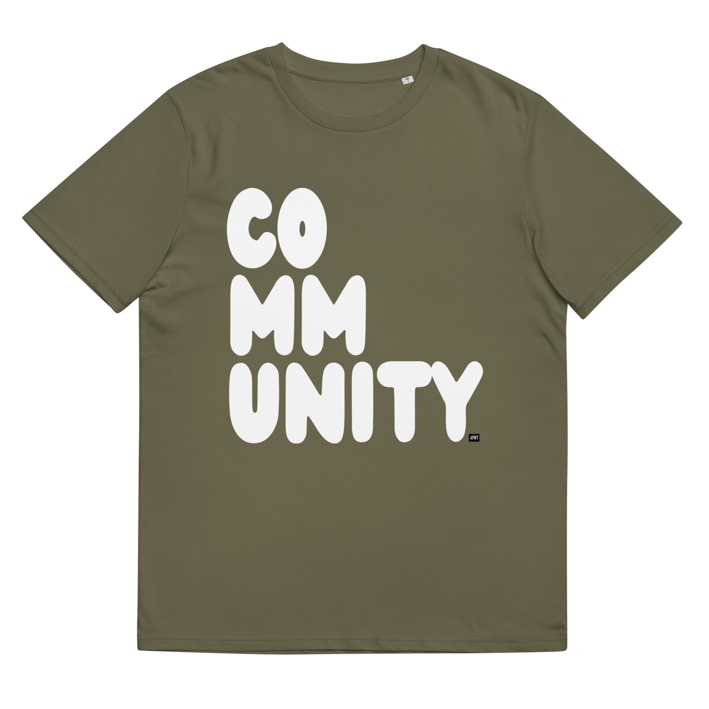 Community in Green and White Premium Unisex T-Shirt - The APWT Gift Shop