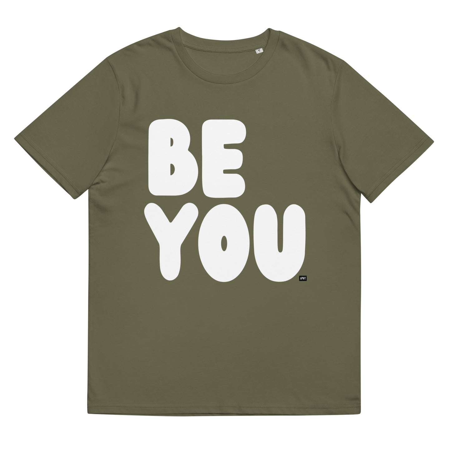 Be You in Green and White Premium Unisex T-Shirt - The APWT Gift Shop