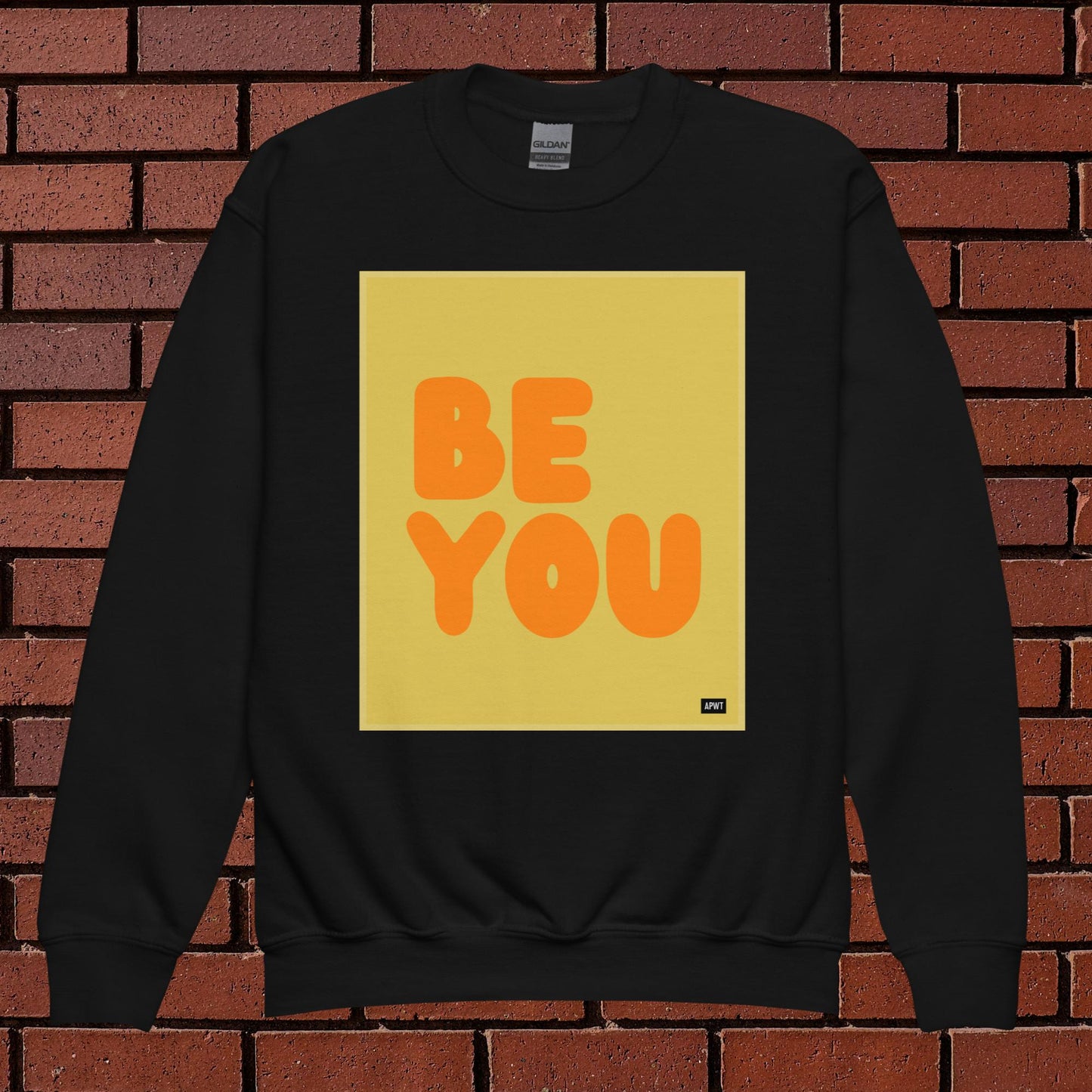 Be You Kids in Yellow and Orange Unisex Crew Neck Sweatshirt - Available in Assorted Colors