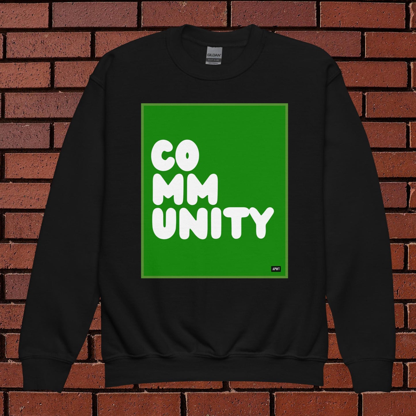 Community Kids in Broccoli Unisex Crew Neck Sweatshirt - Available in Assorted Colors