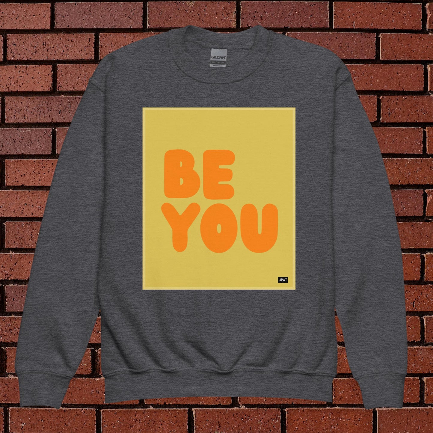 Be You Kids in Yellow and Orange Unisex Crew Neck Sweatshirt - Available in Assorted Colors