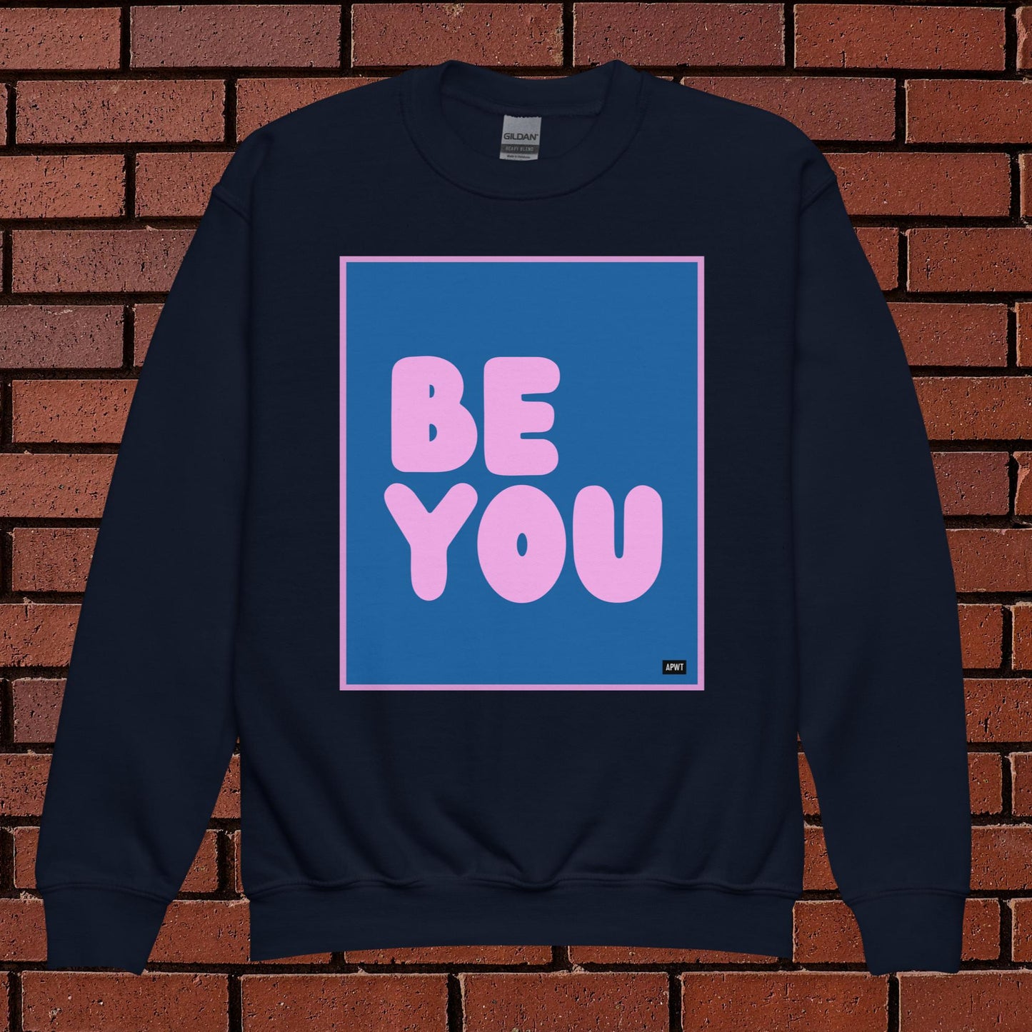 Be You Kids in Blue and Pink Unisex Crew Neck Sweatshirt - Available in Assorted Colors