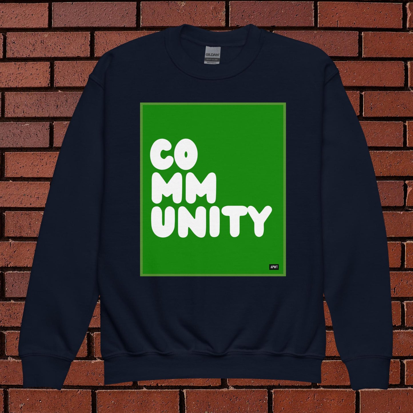 Community Kids in Broccoli Unisex Crew Neck Sweatshirt - Available in Assorted Colors