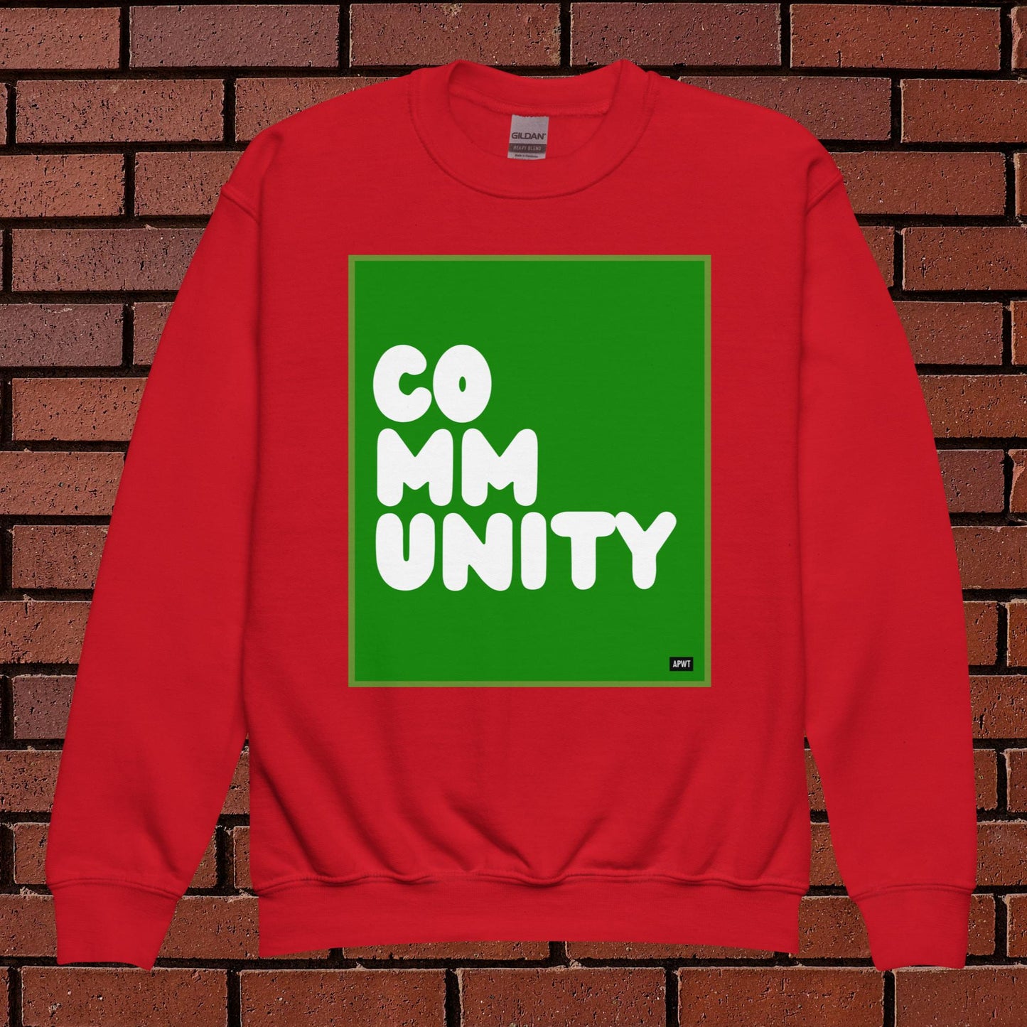 Community Kids in Broccoli Unisex Crew Neck Sweatshirt - Available in Assorted Colors