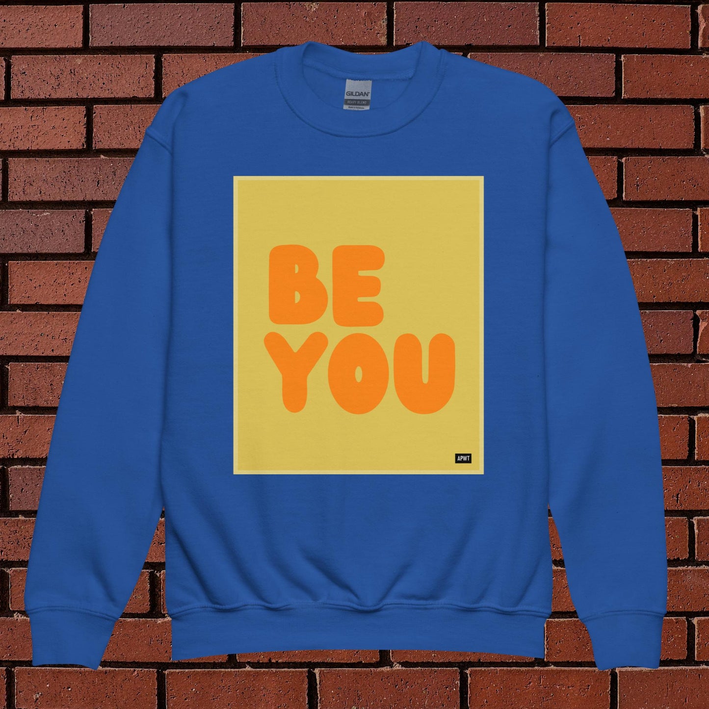 Be You Kids in Yellow and Orange Unisex Crew Neck Sweatshirt - Available in Assorted Colors
