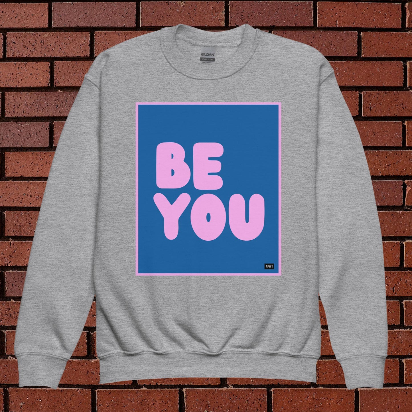 Be You Kids in Blue and Pink Unisex Crew Neck Sweatshirt - Available in Assorted Colors