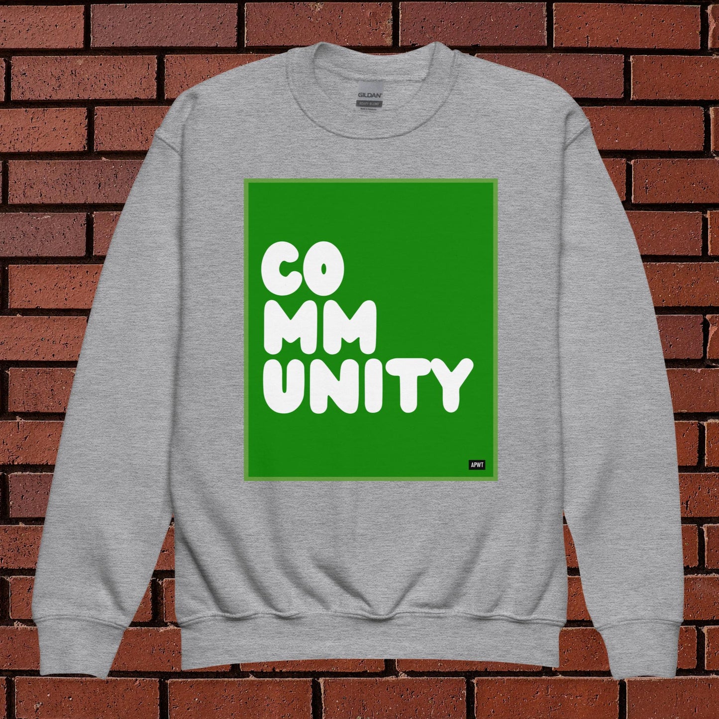 Community Kids in Broccoli Unisex Crew Neck Sweatshirt - Available in Assorted Colors