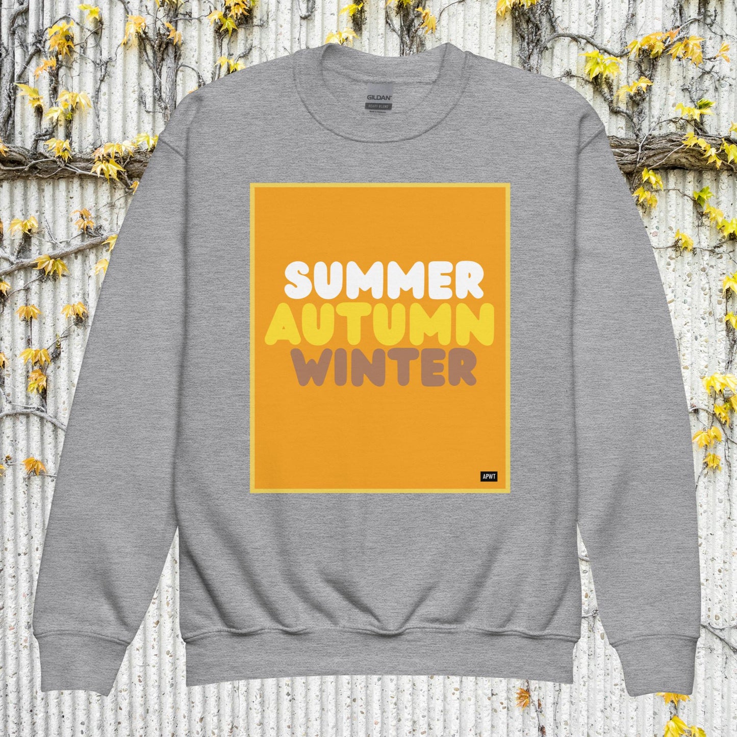 Autumn Kids in Orange Unisex Crew Neck Sweatshirt - Available in Assorted Colors