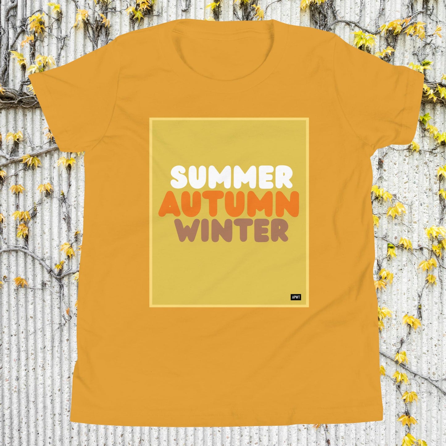 Autumn Kids in Yellow Unisex T-Shirt - Available in Assorted Colors
