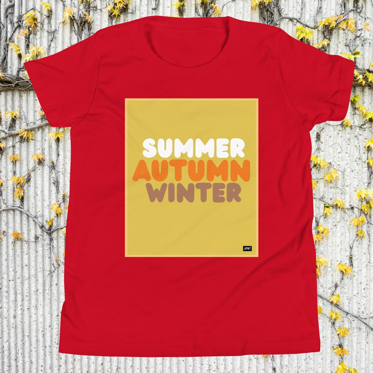 Autumn Kids in Yellow Unisex T-Shirt - Available in Assorted Colors