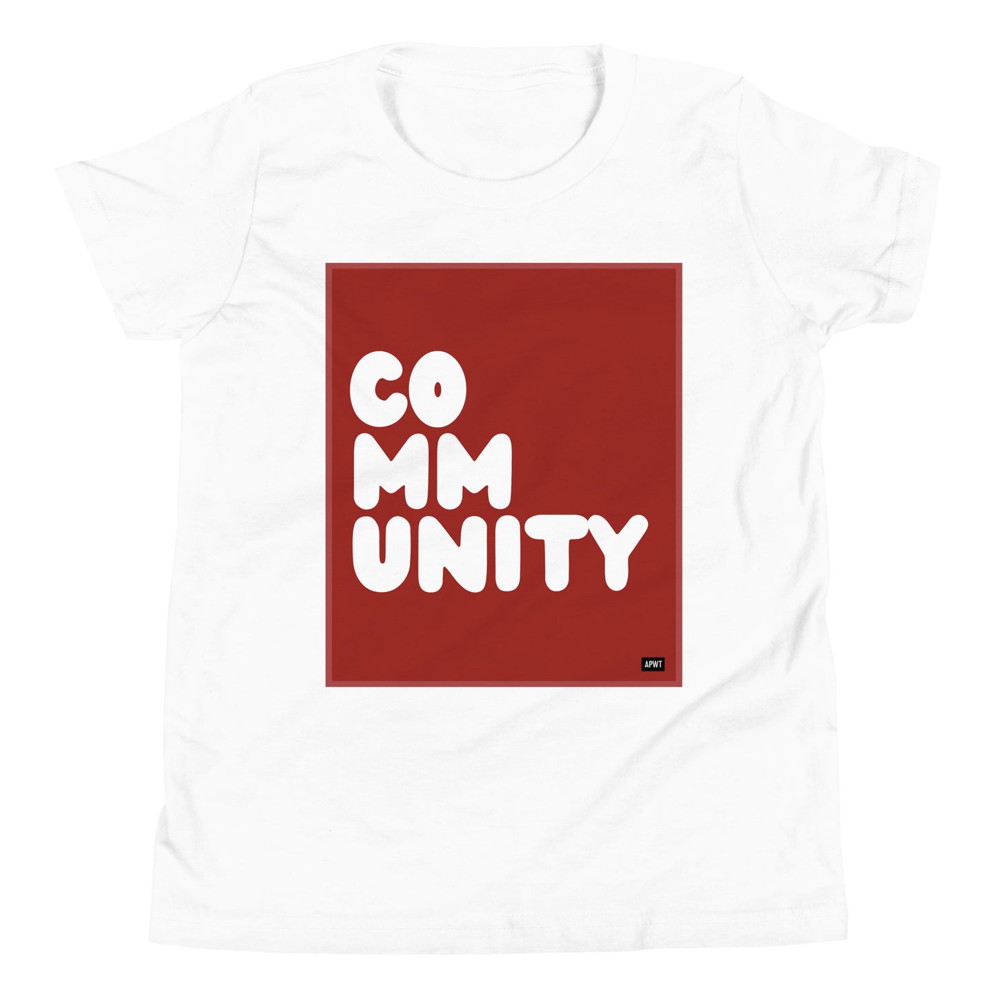 Community Kids in Apple Red Unisex T-Shirt - The APWT Gift Shop