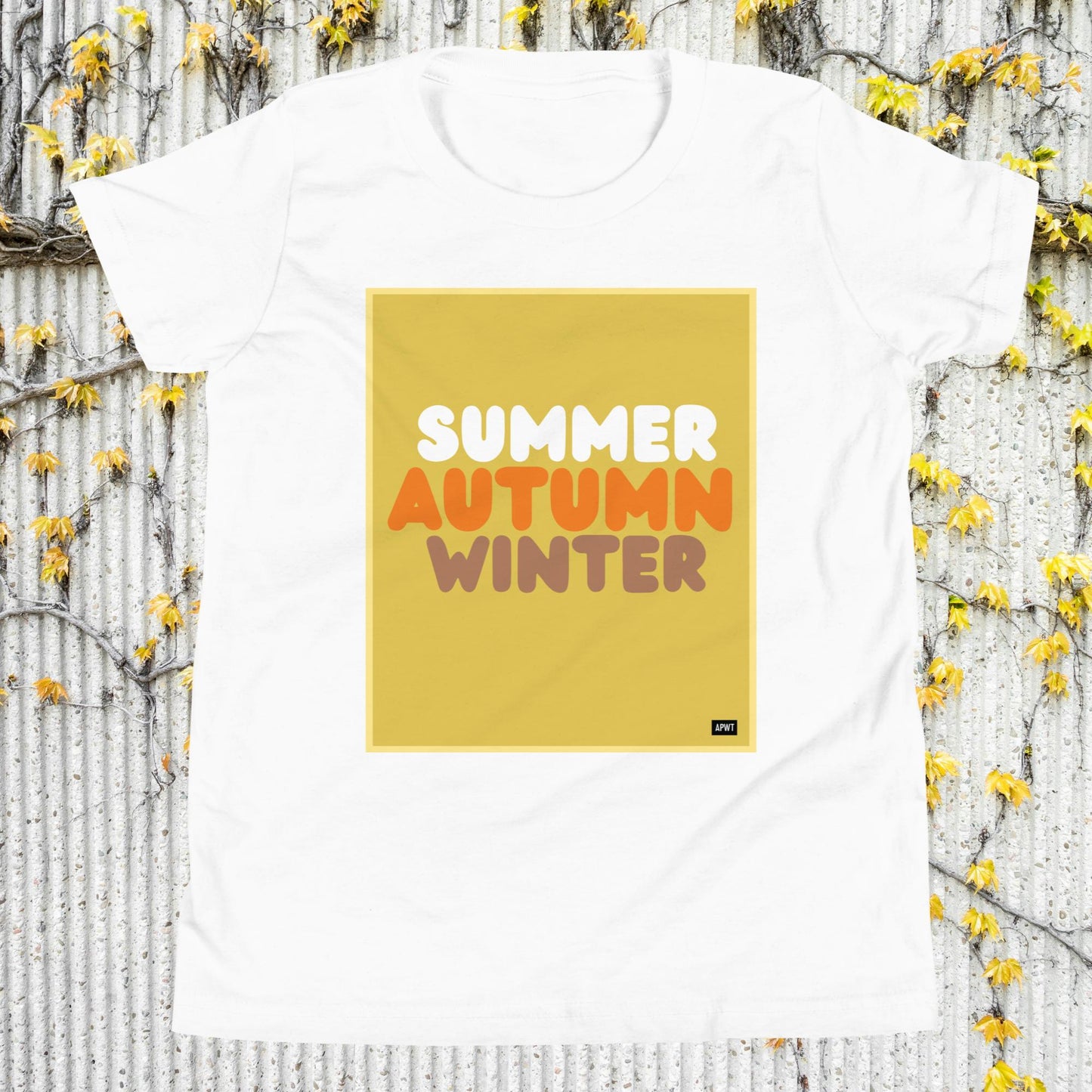 Autumn Kids in Yellow Unisex T-Shirt - Available in Assorted Colors