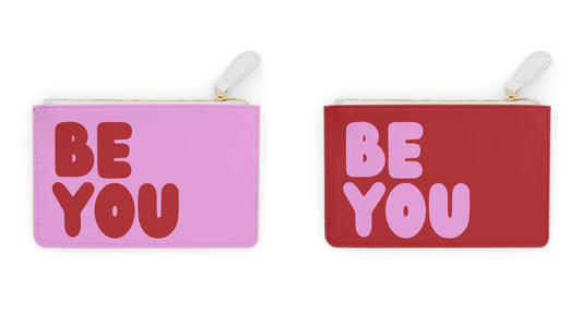 Shop our Be You Valentine's Day Small Zip-Up Pouches