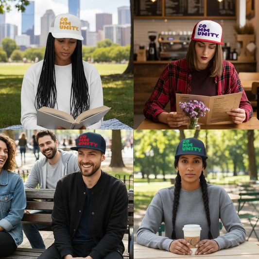 New Community Trucker Hats in the Shop!