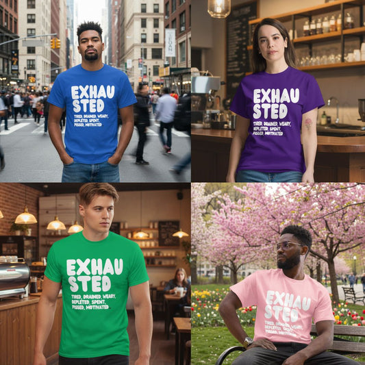 New Exhausted Unisex T-Shirts in the Shop!