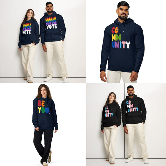LGBTQ+ Themed Premium Unisex Hoodies now in the APWT Gift Shop!