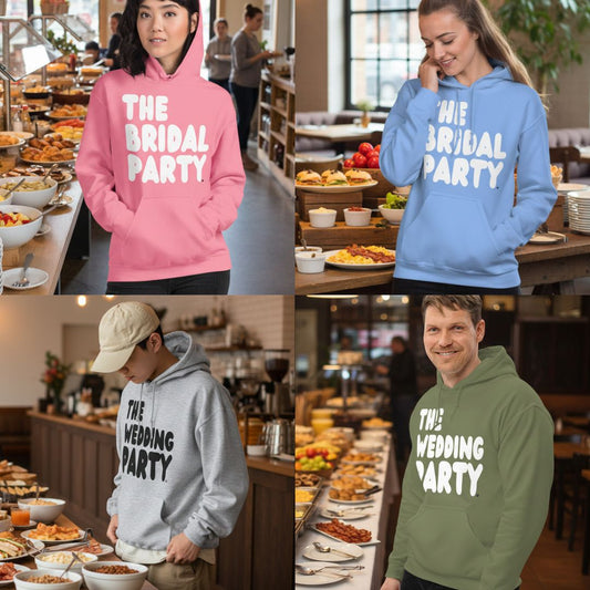 Our Bridal Party and Wedding Party Unisex Hoodies