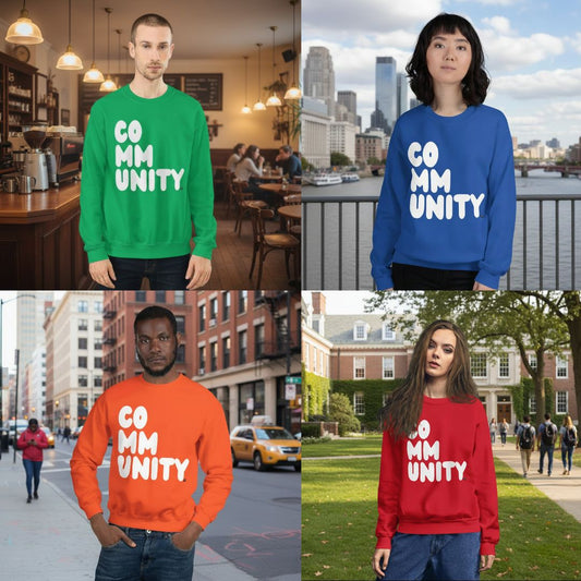 Spring Community Unisex Crew Neck Sweatshirts in the APWT Gift Shop!