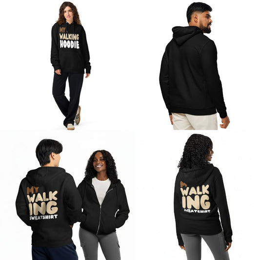 My Walking Hoodie Premium Unisex Hoodie and My Walking Sweatshirt Premium Unisex Zip-Up Sweatshirt are now in the Shop!