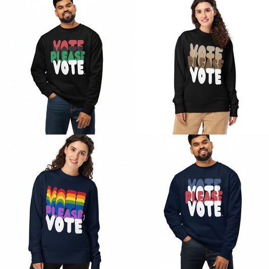 New Permanent Collection Vote Crew Neck Sweatshirts in the  APWT Gift Shop!