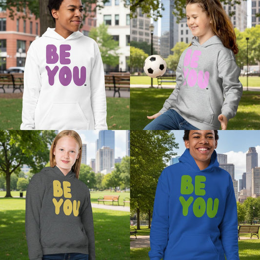 Be You Kids Unisex Hoodies now in the Shop!