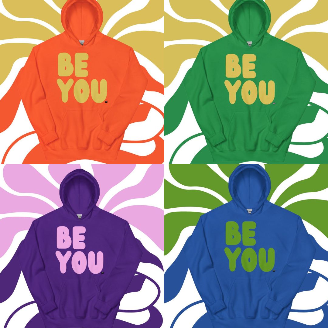 Spring Be You Unisex Hoodies now in the APWT Gift Shop