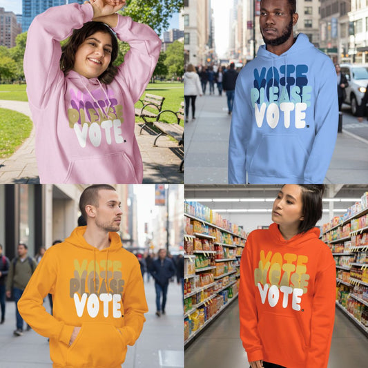 New Please Vote Unisex Hoodies in the Shop!