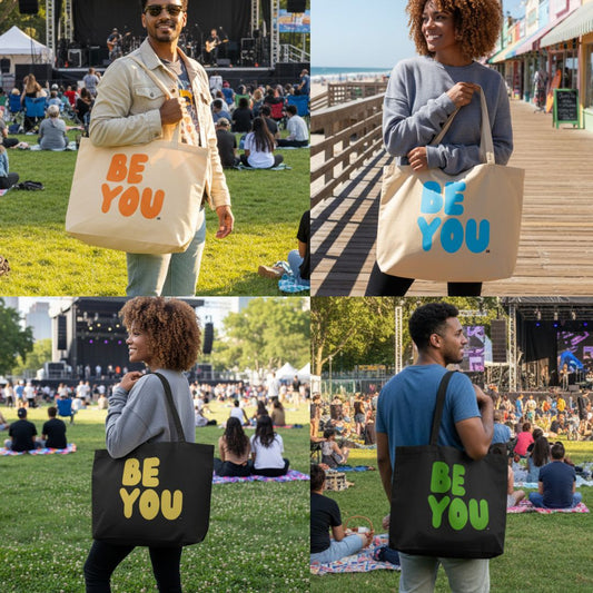 New Be You Jumbo Tote Bags in the Shop!