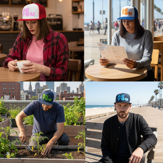 New Be You Trucker Hats in the Shop!