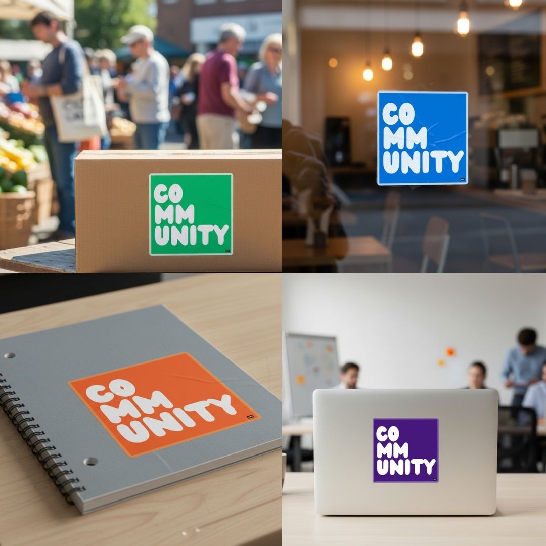 New Community Vinyl Stickers in the Shop!