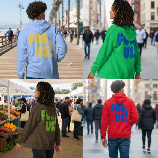 For Us Unisex Zip-Up Hoodies are now in the Shop!