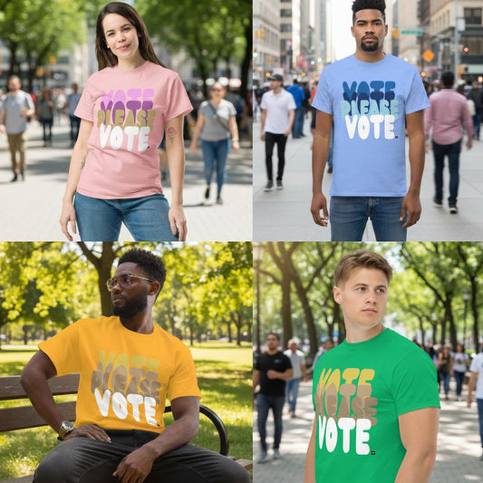 Please Vote Unisex T-Shirts in the Shop!