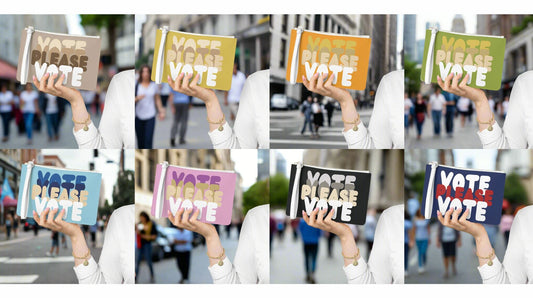 Please Vote Clutches in different Colors - The APWT Gift Shop