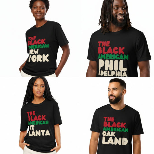 The Black American Premium Unisex T-Shirts are now in the Shop!