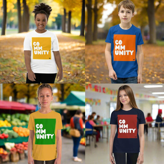 Fall Community Kids T-Shirts now in the shop!