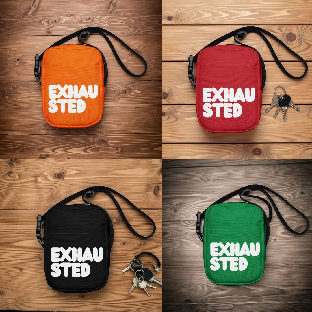 Exhausted Small Crossbody Bags are now in the Shop!