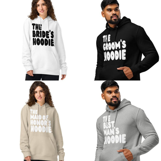 Our New Premium Wedding Party Hoodies are now in the APWT Gift Shop!