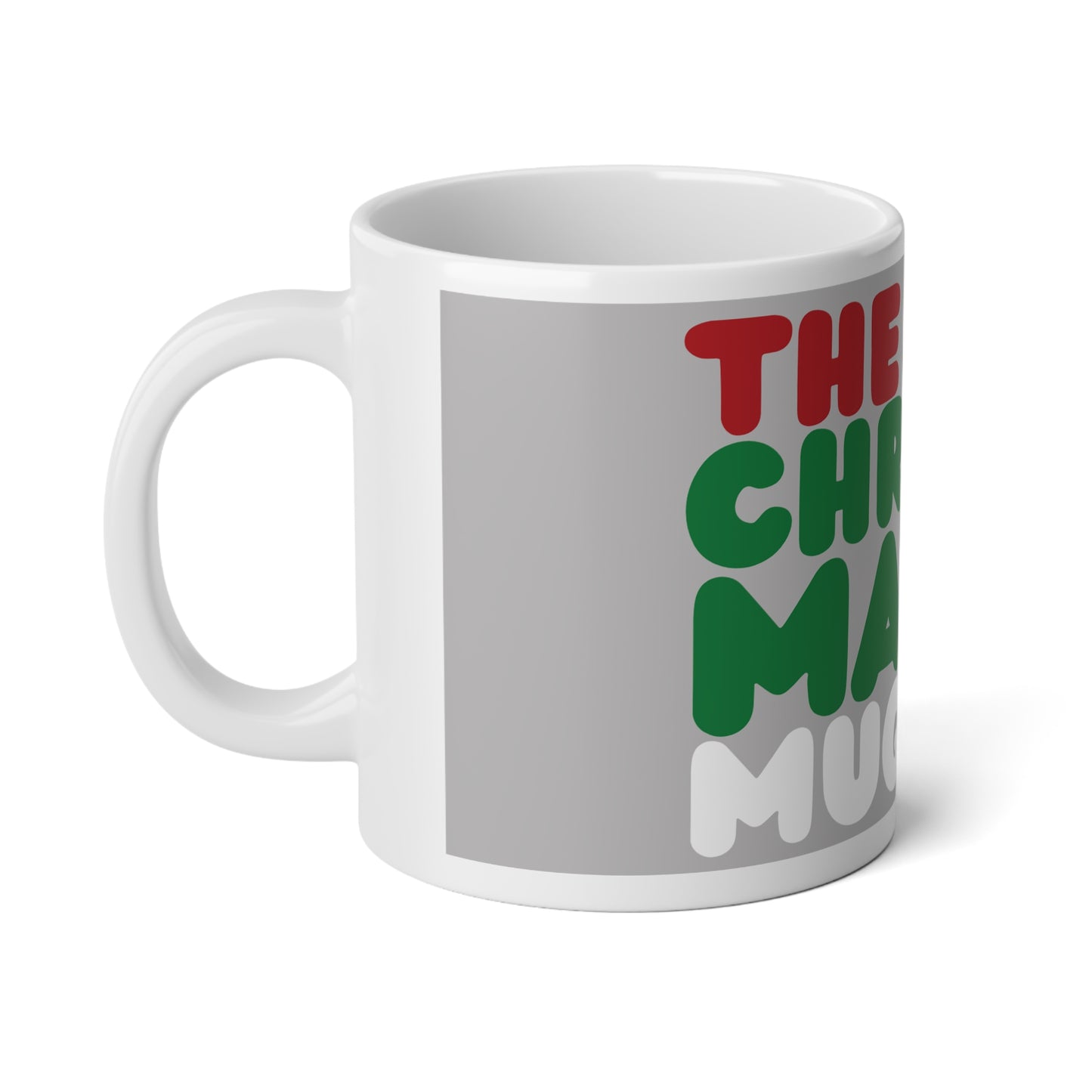 The Christmas Jumbo Mug in Grey - 20oz Mug