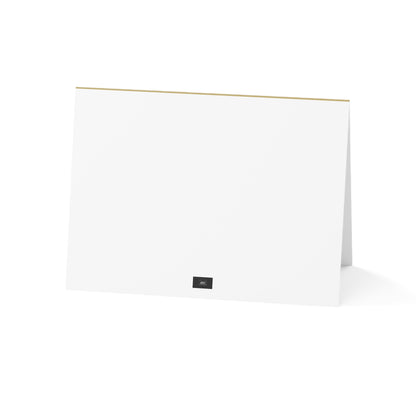 A New Year's Card in Gold and Grey Greeting Card Set - 2 Sizes Available, Quantities of 10, 30, 50