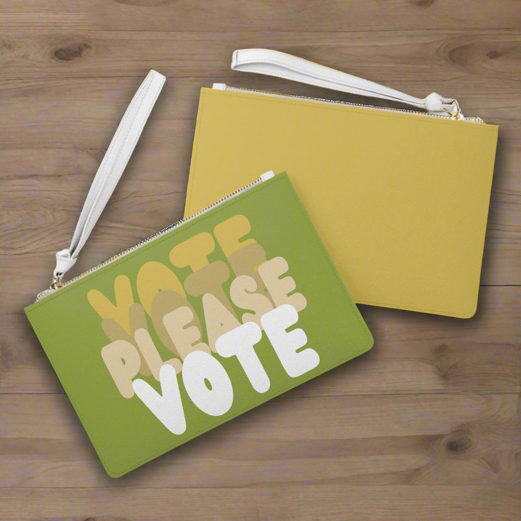 Please Vote in Green Clutch