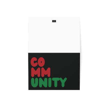 Black Community Card Set - Available in 2 Sizes