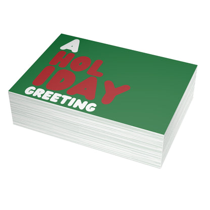 A Holiday Greeting Postcard Set - 2 Sizes Available, Quantities of 10, 30, 50