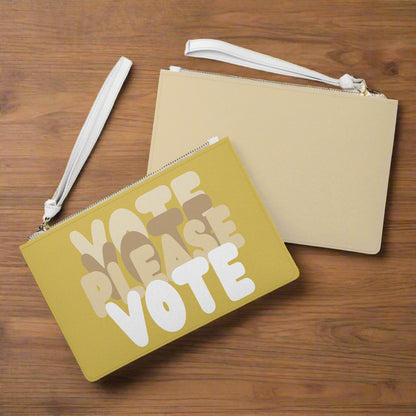 Please Vote in Yellow Clutch
