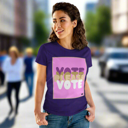 Please Vote in Pink Women's T-Shirt - Available in Assorted Colors