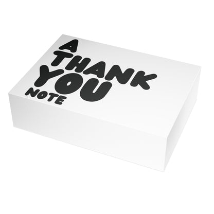 A Thank You Note in White Postcard Set - 2 Sizes Available, Quantities of 10, 30, 50