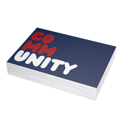 Community Fracture Postcard Set - 2 Sizes Available, Quantities of 10, 30, 50