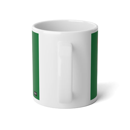 The Holiday Community Jumbo Mug in Green - The APWT Gift Shop