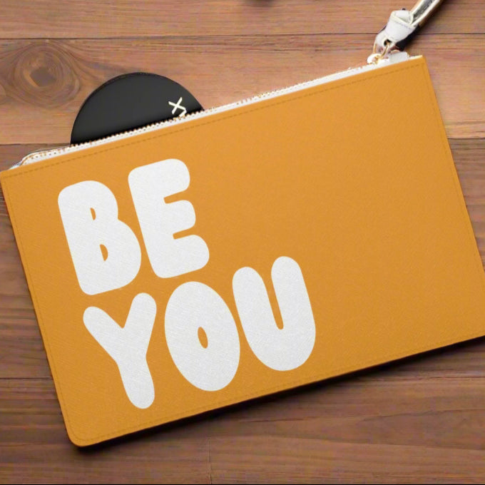 Be You in Orange Clutch