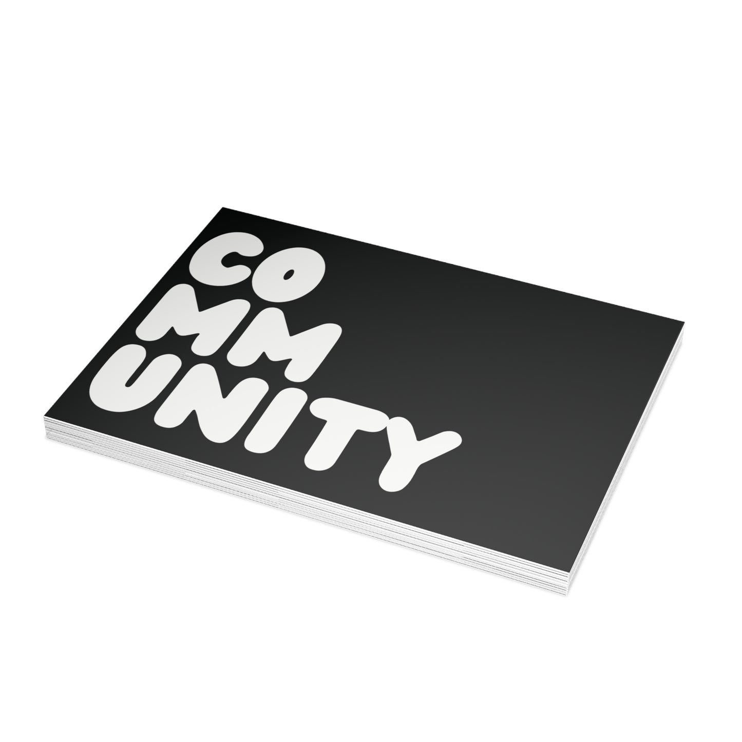 Community in Black and White Postcard Set - 2 Sizes Available, Quantities of 10, 30, 50